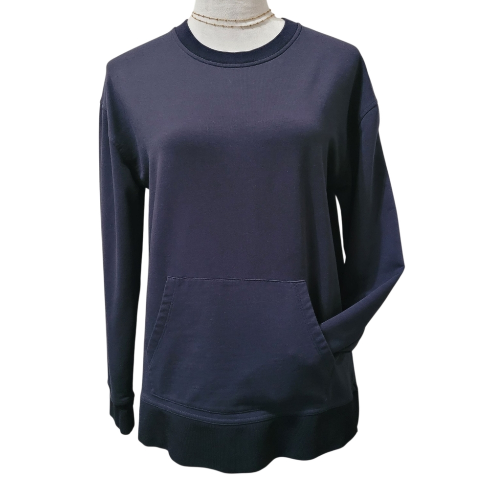 Tommy John Luxe FrenchTerry Sweatshirt In Night Sky Women's Size Small